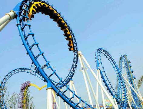 thrill fairground ride roller coaster for carnivals