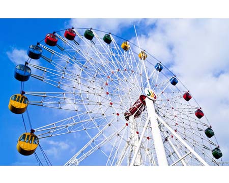 The ferris wheel ride attractions