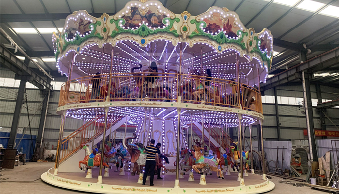 two story carousel ride for amusement park 